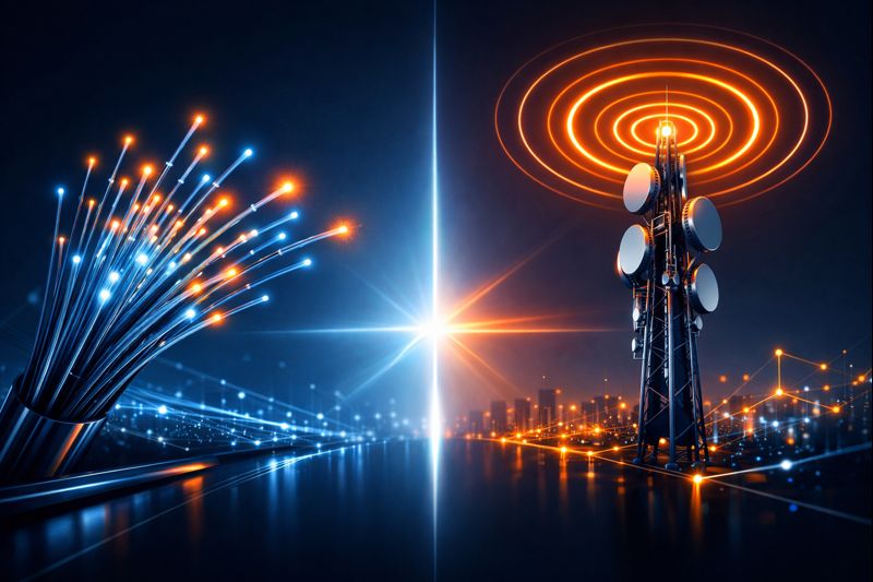 Fibra óptica vs enlaces inalámbricos: ¿Qué tipo de Internet empresarial es mejor para tu empresa?